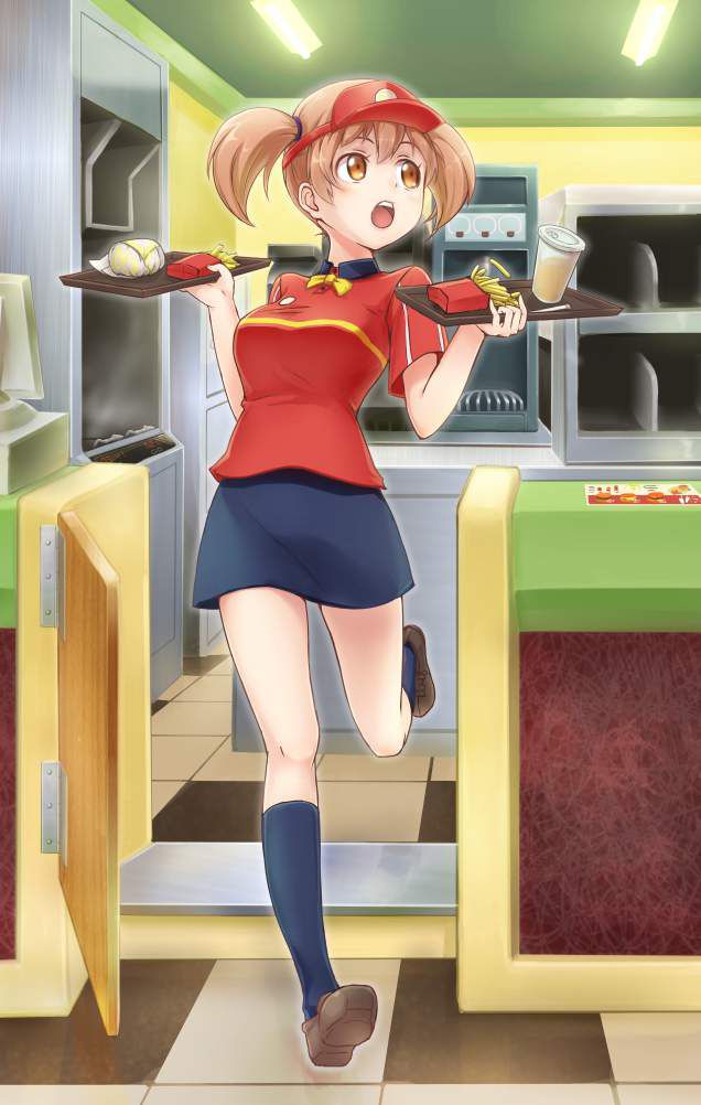 [I tend to choose in the first byte] secondary erotic image of girls to work part-time in a hamburger shop 34
