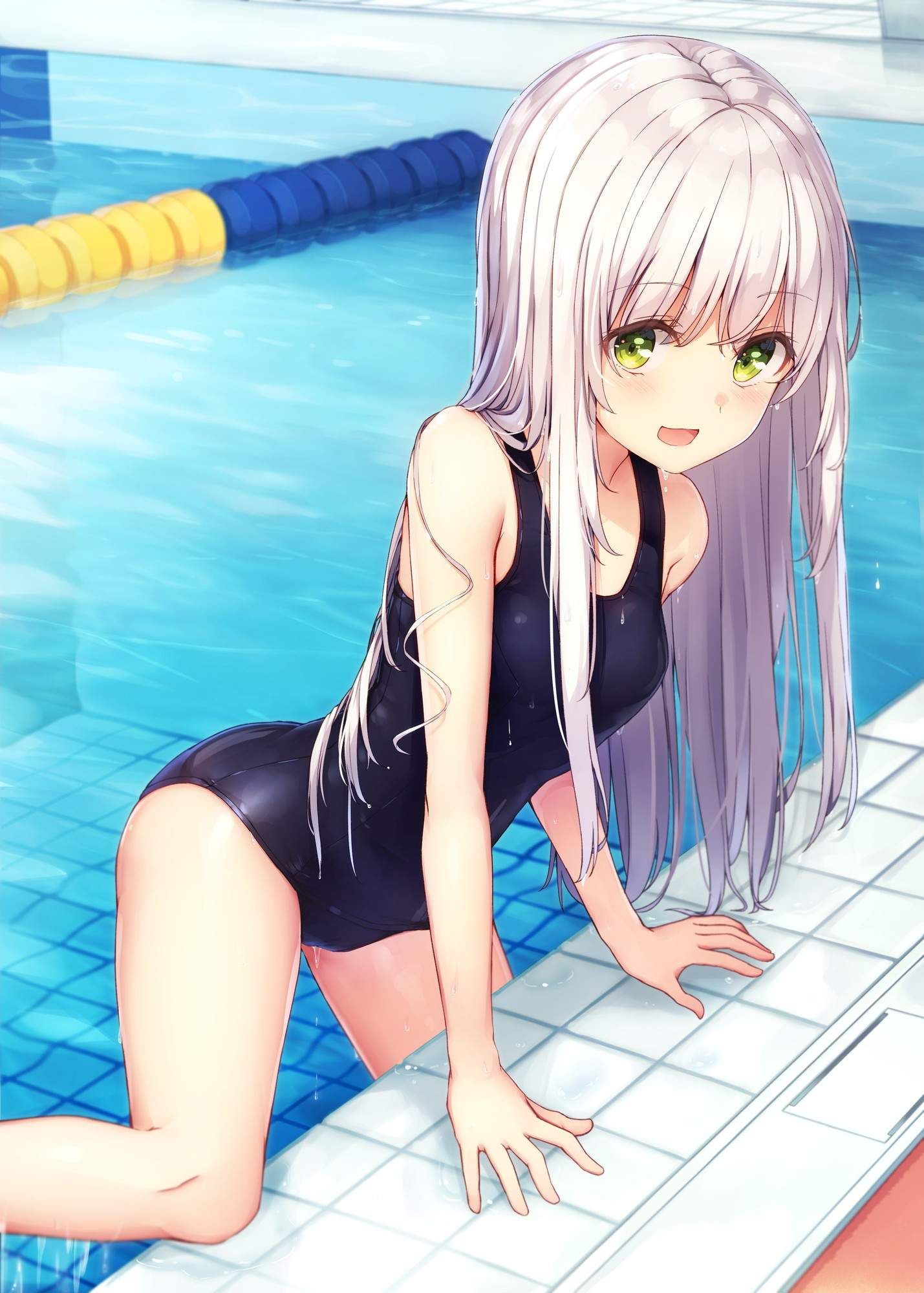 A combination of dark blue school swimsuit and cute loli is moe-chi-tei image ♪ (18) 1