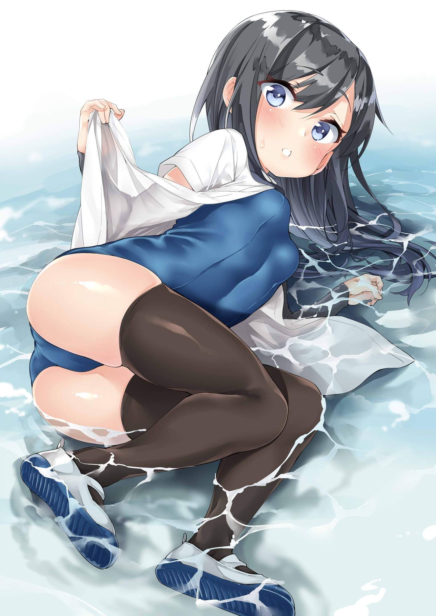 A combination of dark blue school swimsuit and cute loli is moe-chi-tei image ♪ (18) 14