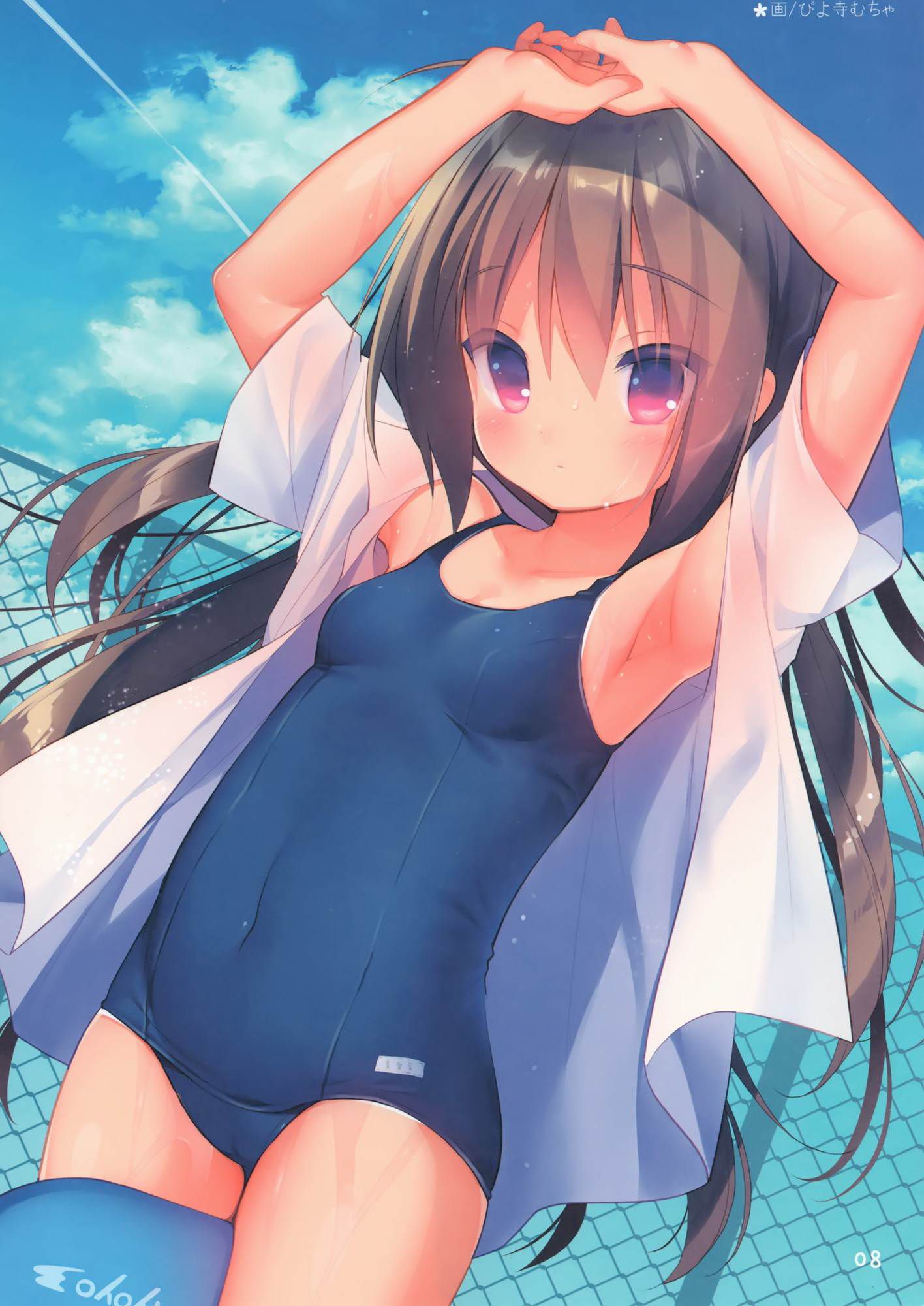 A combination of dark blue school swimsuit and cute loli is moe-chi-tei image ♪ (18) 19