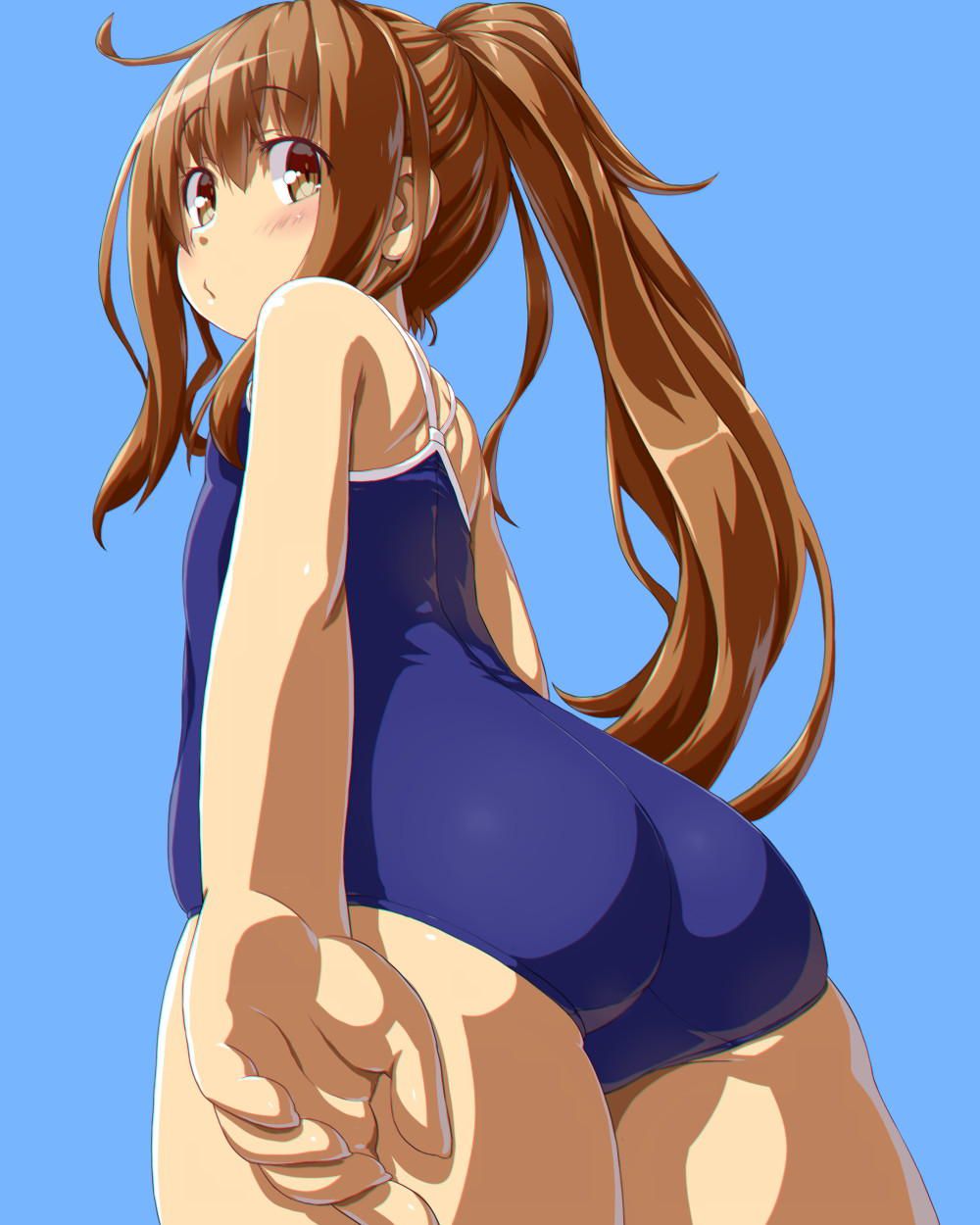 A combination of dark blue school swimsuit and cute loli is moe-chi-tei image ♪ (18) 27
