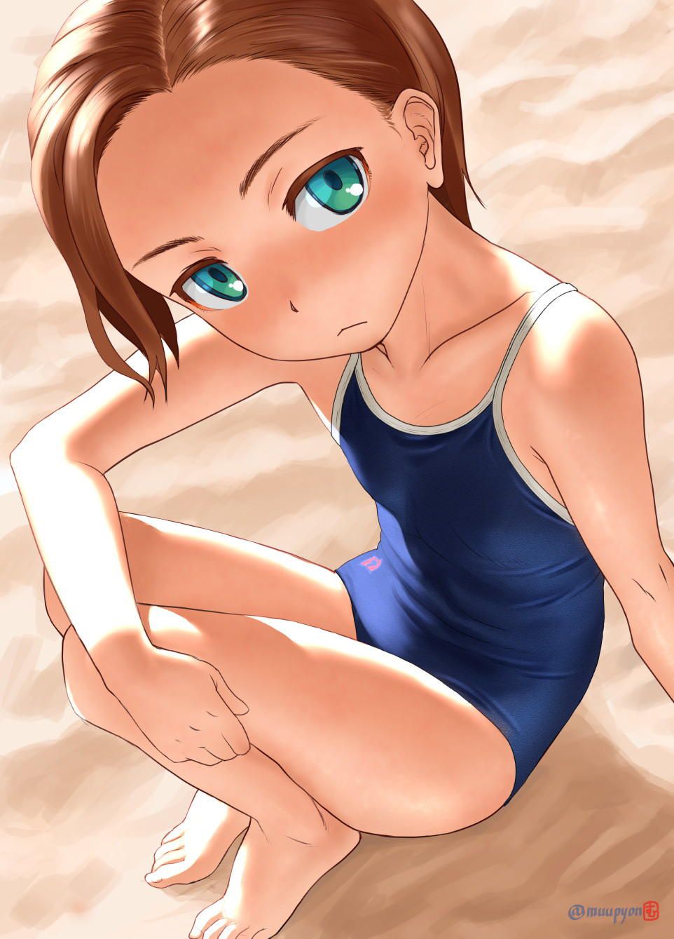 A combination of dark blue school swimsuit and cute loli is moe-chi-tei image ♪ (18) 28