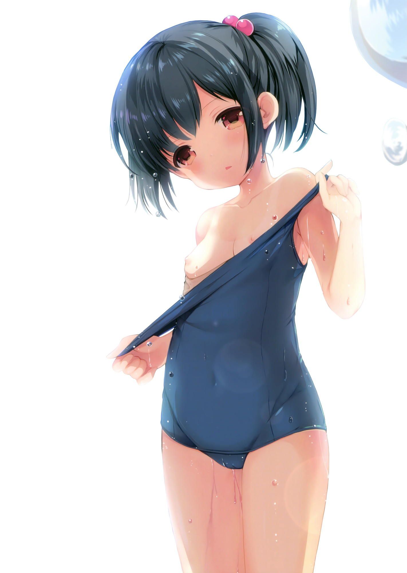 A combination of dark blue school swimsuit and cute loli is moe-chi-tei image ♪ (18) 30