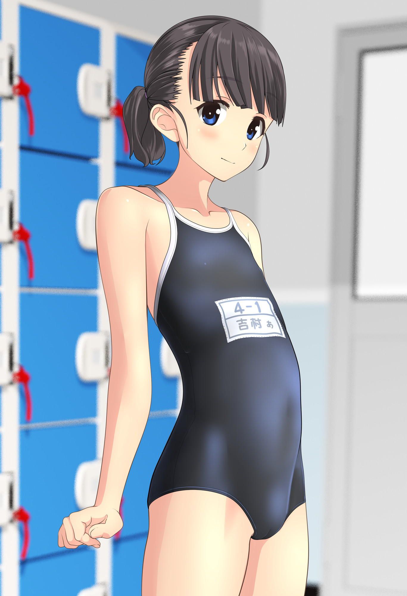 A combination of dark blue school swimsuit and cute loli is moe-chi-tei image ♪ (18) 32