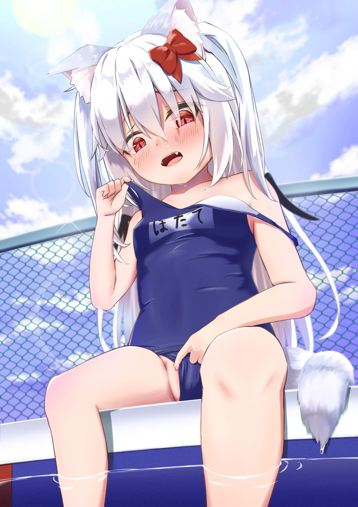 A combination of dark blue school swimsuit and cute loli is moe-chi-tei image ♪ (18) 34