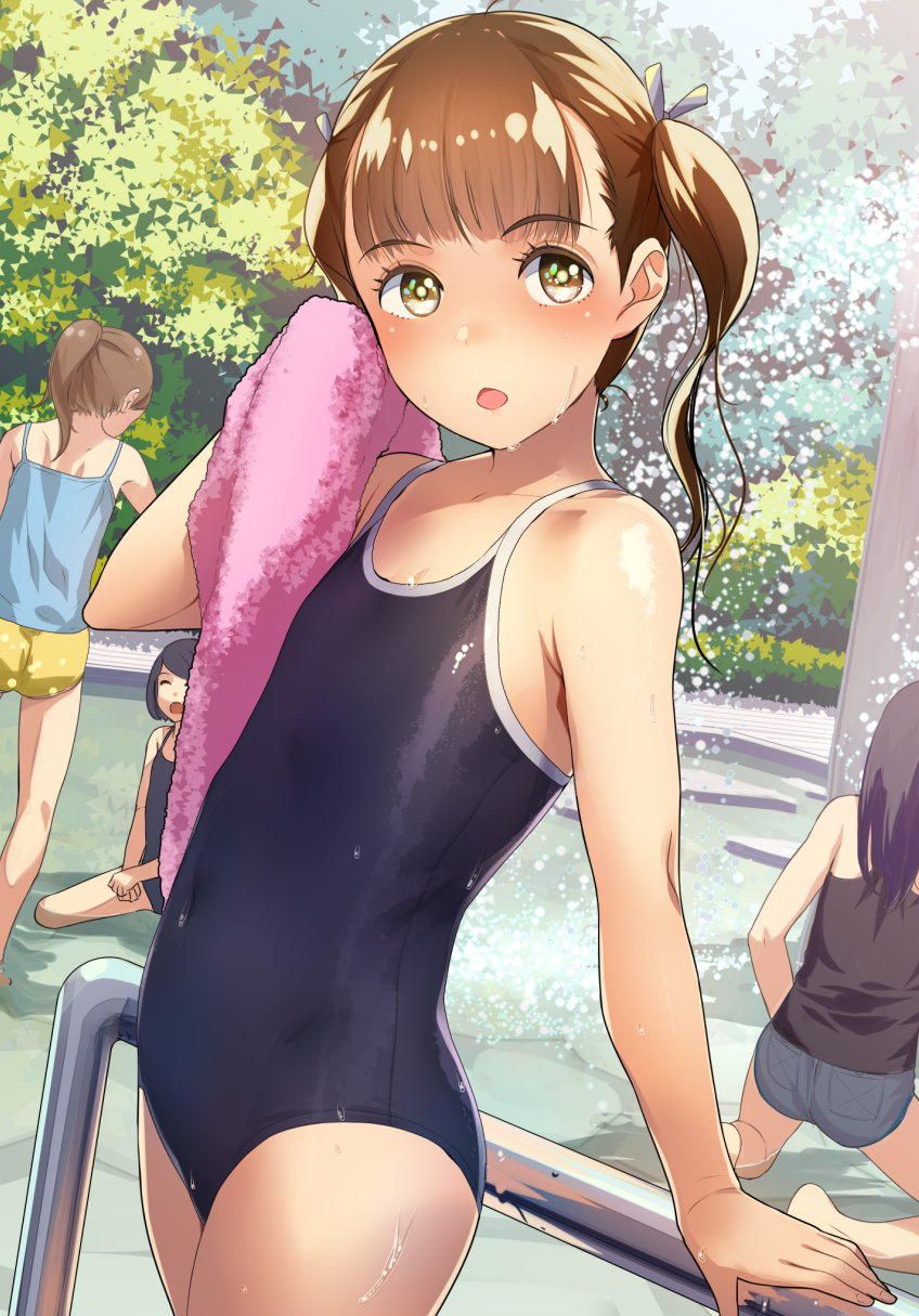 A combination of dark blue school swimsuit and cute loli is moe-chi-tei image ♪ (18) 35