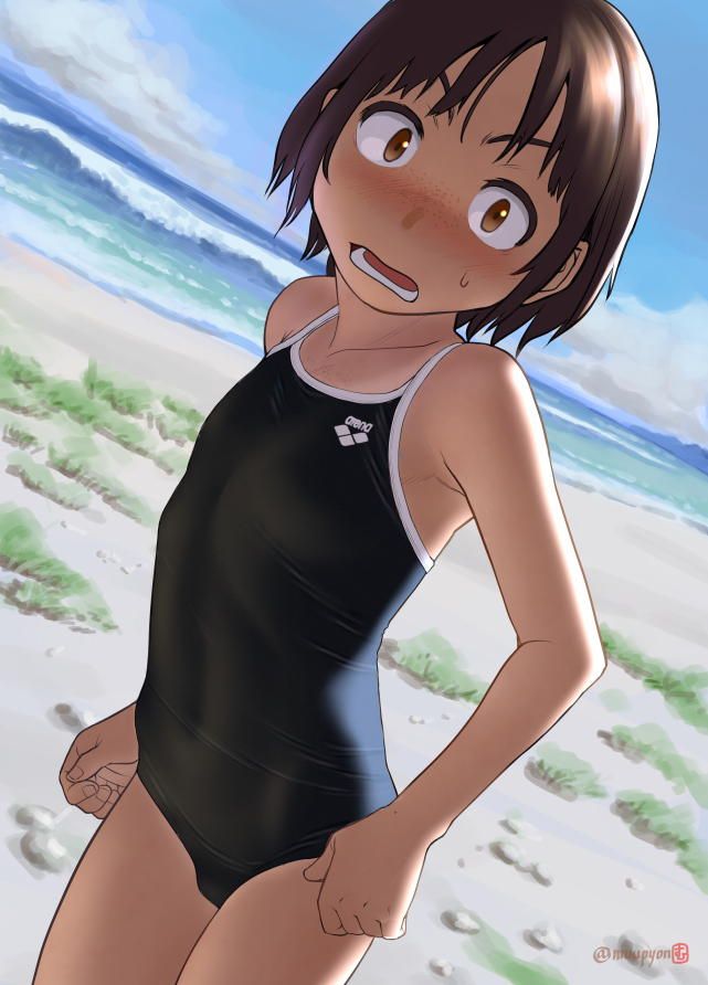 A combination of dark blue school swimsuit and cute loli is moe-chi-tei image ♪ (18) 7