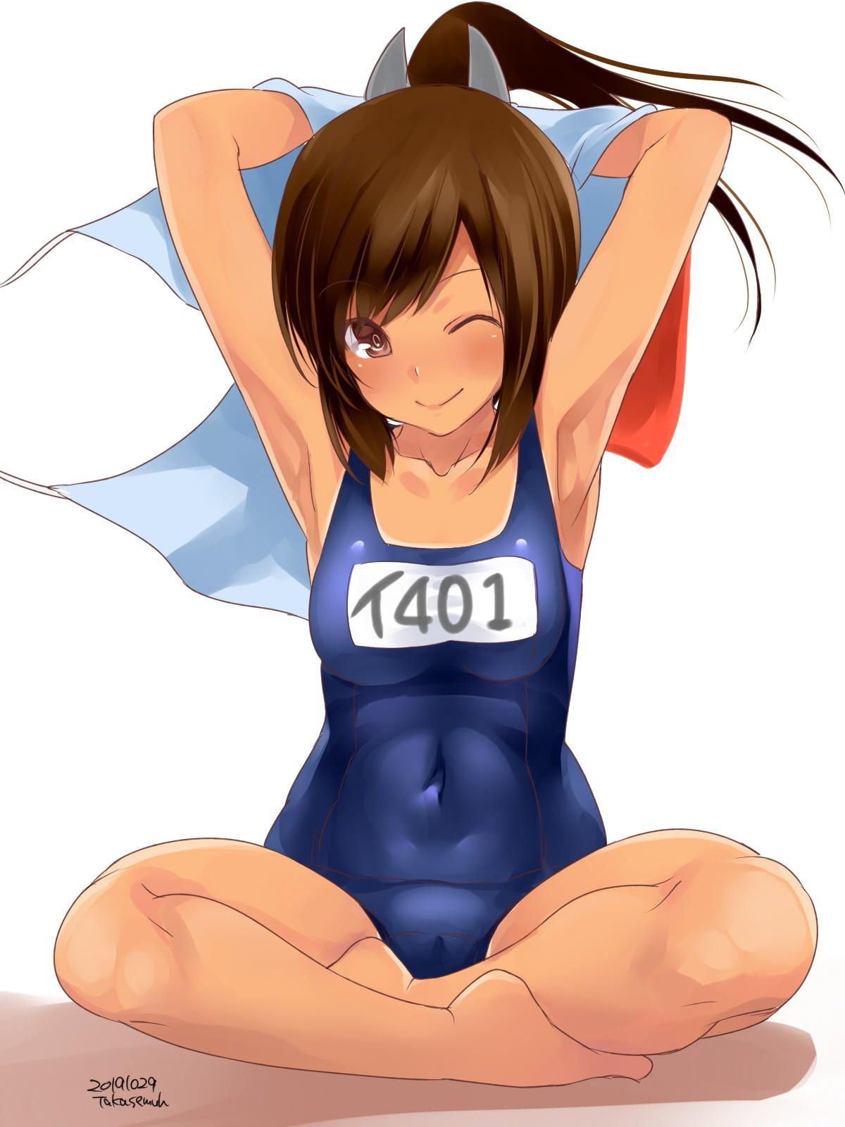 A combination of dark blue school swimsuit and cute loli is moe-chi-tei image ♪ (18) 8