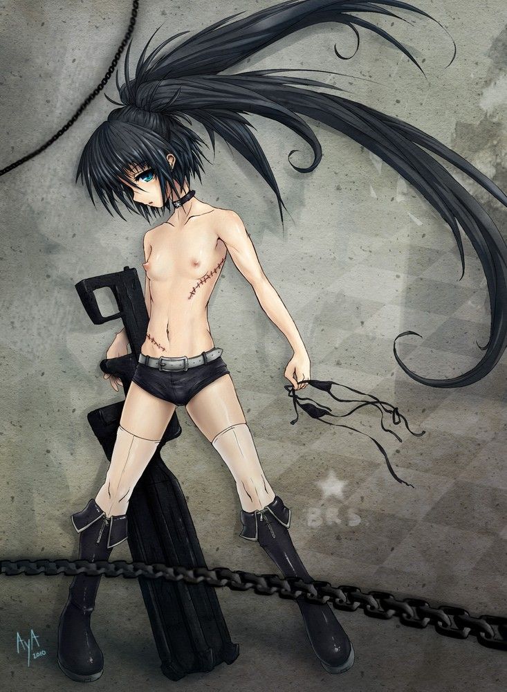 It is an erotic image of the black rock shooter! 1