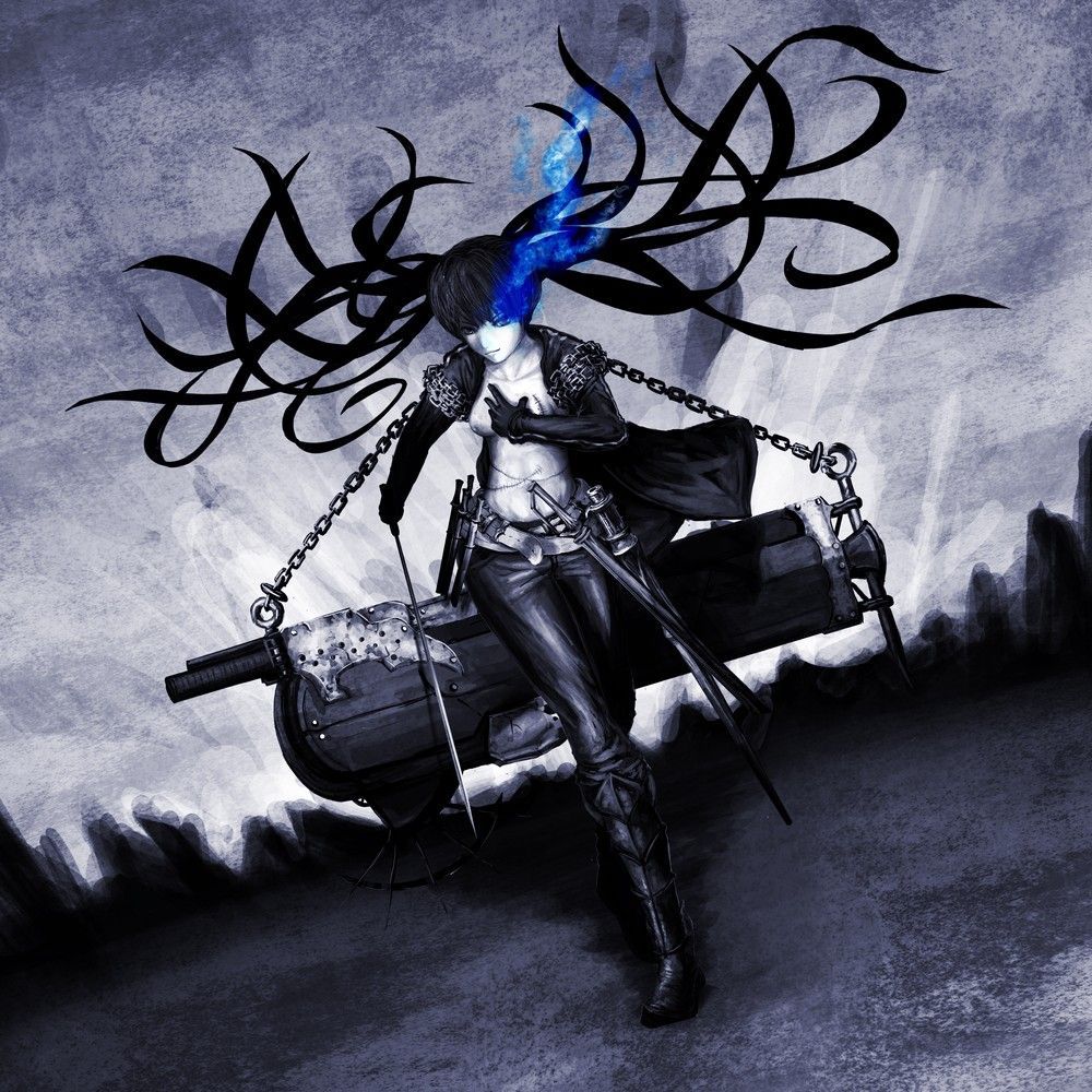 It is an erotic image of the black rock shooter! 12