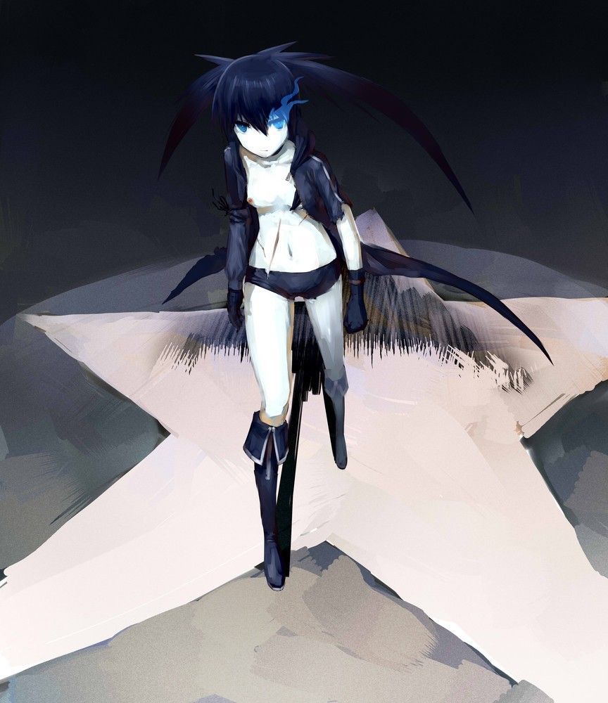 It is an erotic image of the black rock shooter! 14