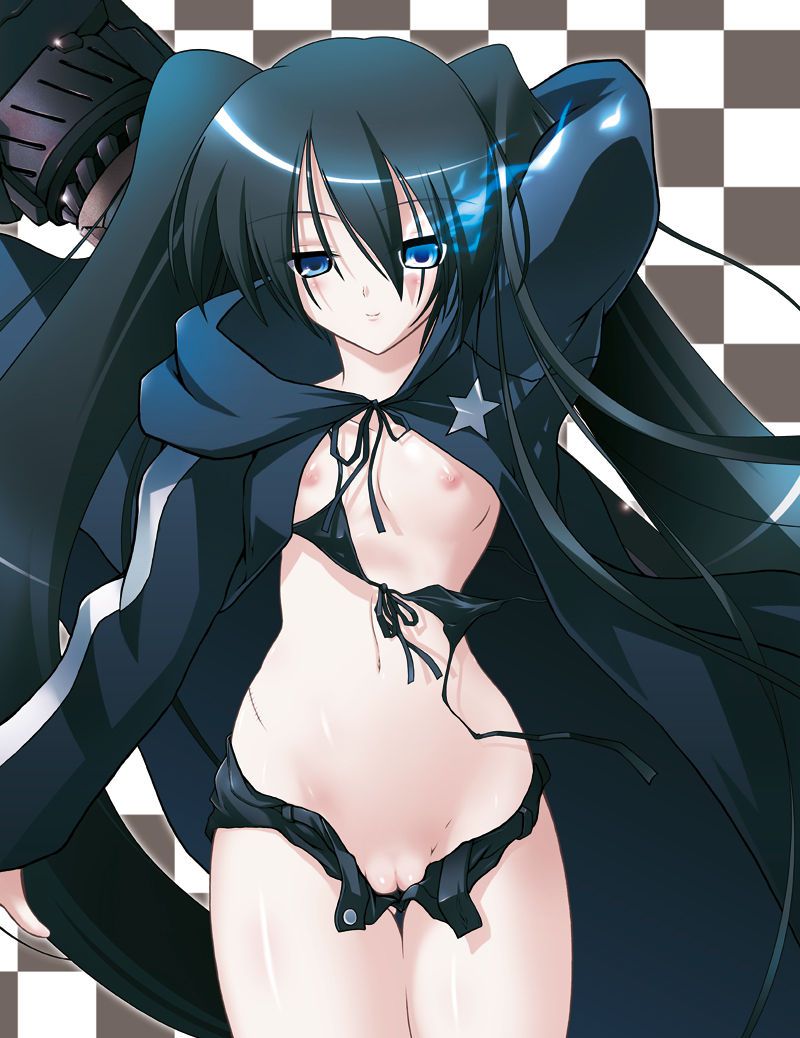 It is an erotic image of the black rock shooter! 17