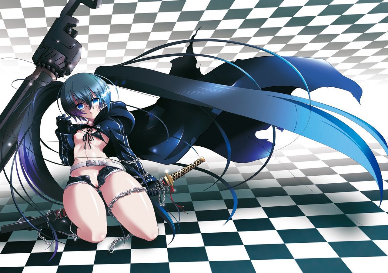It is an erotic image of the black rock shooter! 19