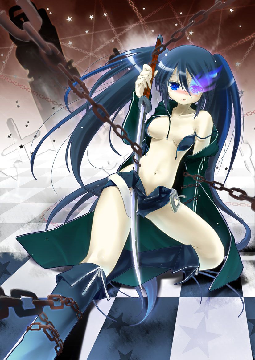 It is an erotic image of the black rock shooter! 4