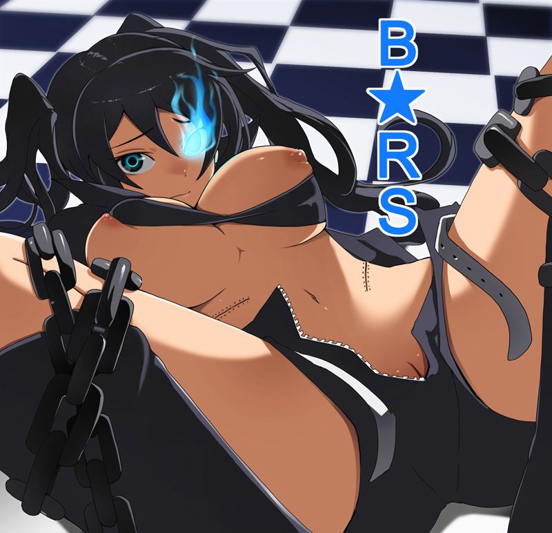 It is an erotic image of the black rock shooter! 5