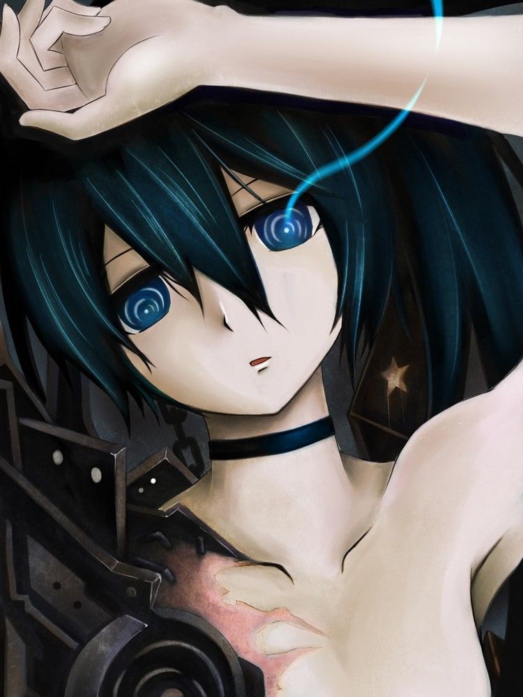 It is an erotic image of the black rock shooter! 8