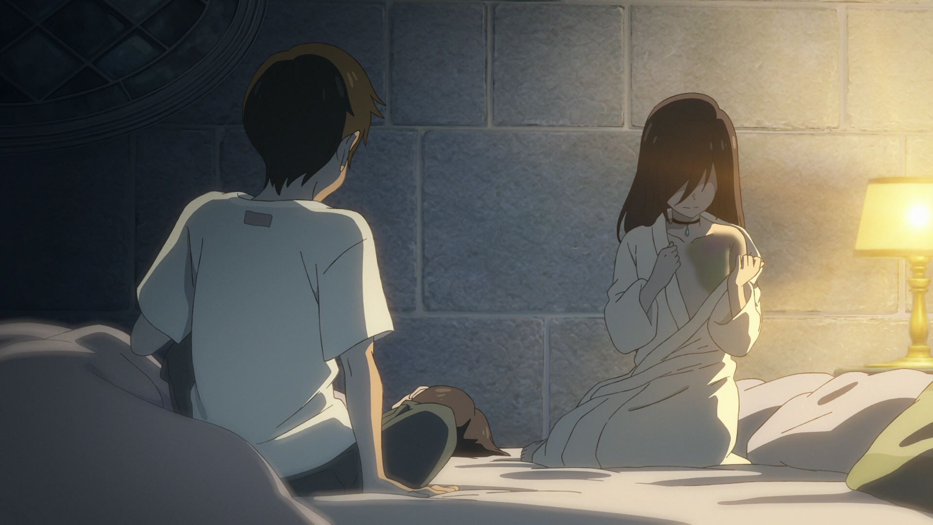 Anime movie [Weather Child] Haruna and the erotic naked figure in the echino-ho scene 4