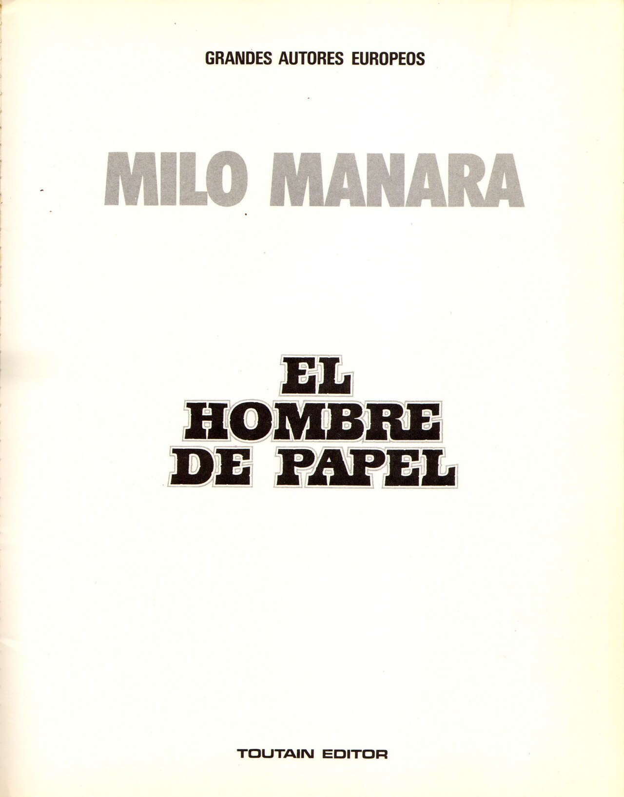 [Milo Manara] El hombre de papel [Spanish] 5