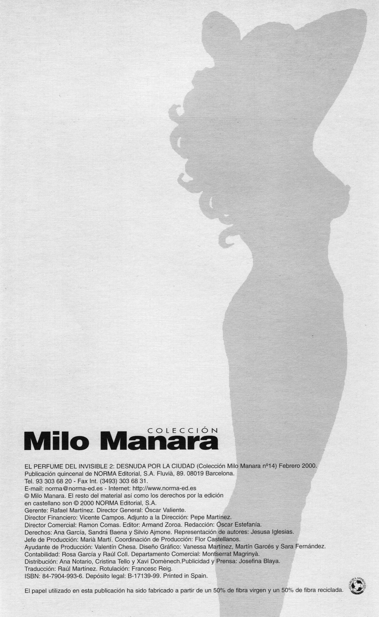 [Milo Manara] El perfume del invisible y Desnuda por la ciudad #2 [Spanish] 2