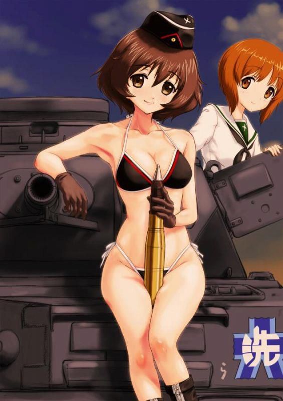 I want an erotic image of Girls &amp; Panzer. 9