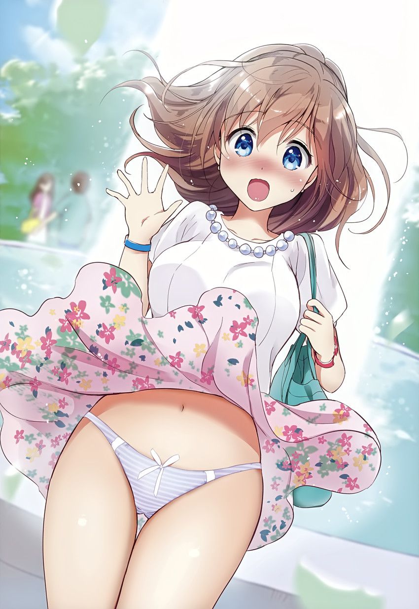 [Secondary] erotic image of a nice assisted wind underwear that the whimsical wind is winding up the skirt of the girl 6
