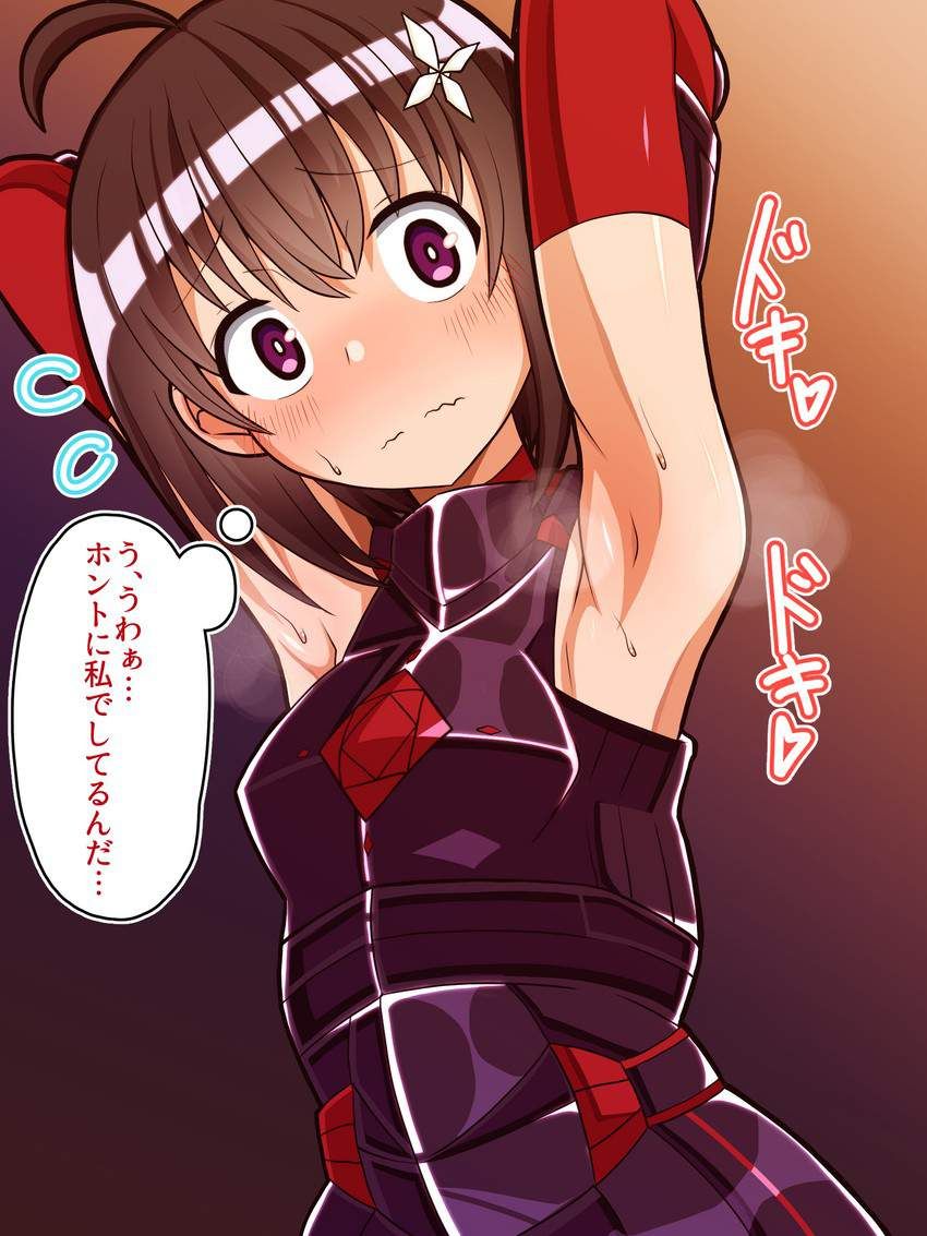 [One point concentration] secondary erotic image of the clothes girls to show the armpit 35
