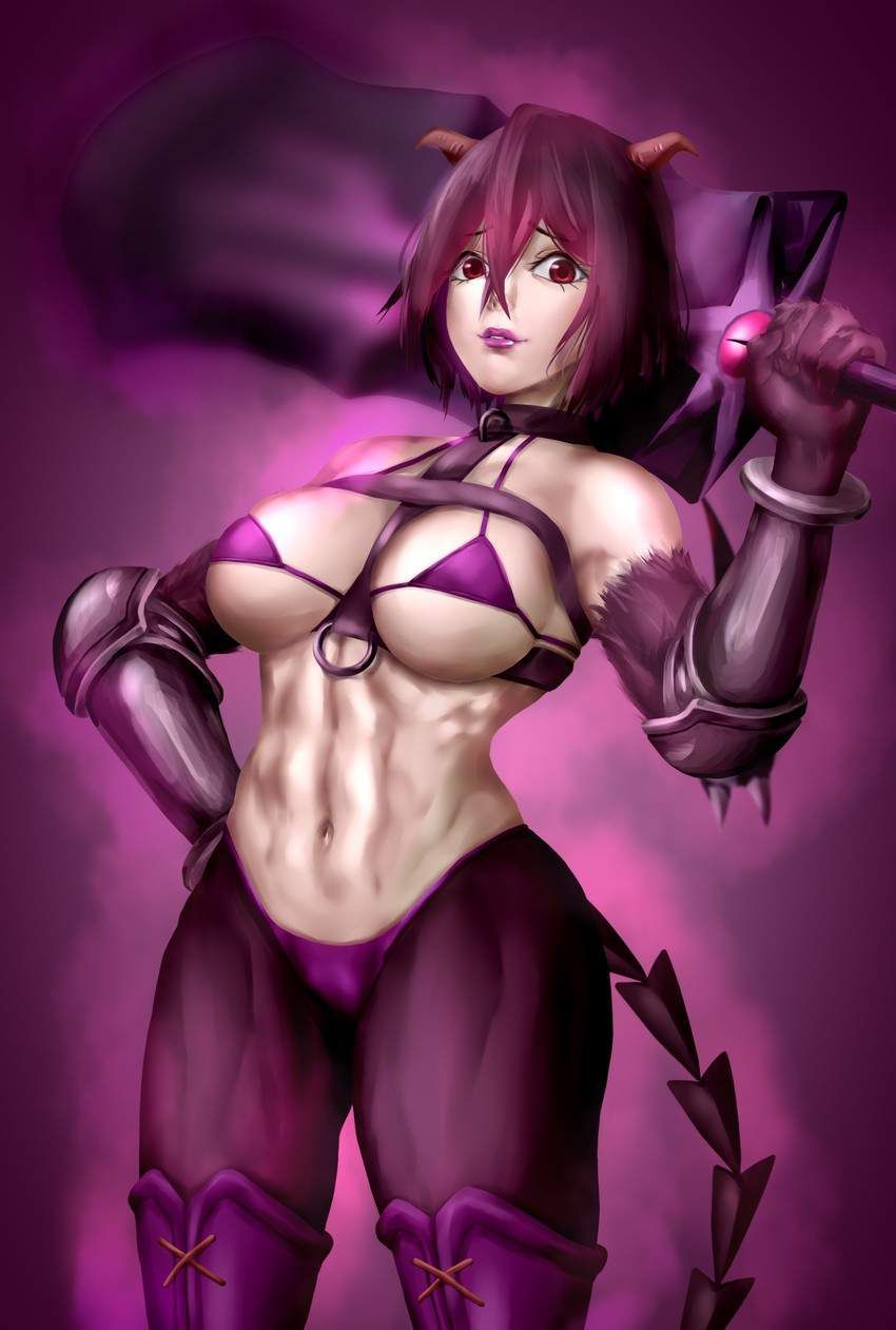 [Uneasiness of the match in defense] secondary erotic image of female swordsman who is dressed with a lot of exposure 11