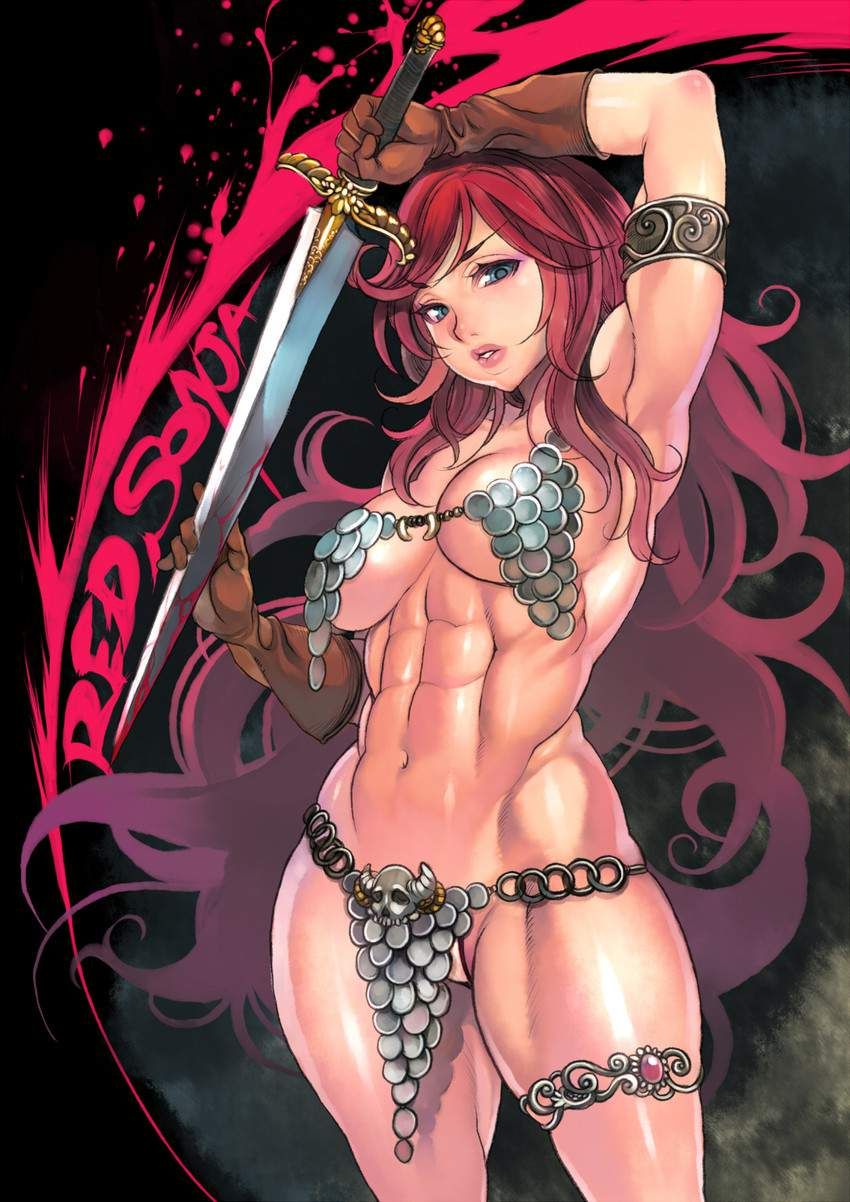 [Uneasiness of the match in defense] secondary erotic image of female swordsman who is dressed with a lot of exposure 15