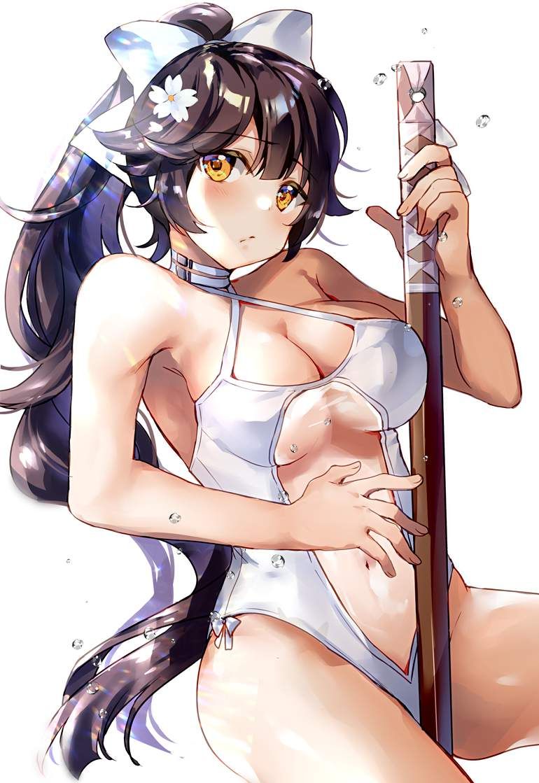 [Uneasiness of the match in defense] secondary erotic image of female swordsman who is dressed with a lot of exposure 2
