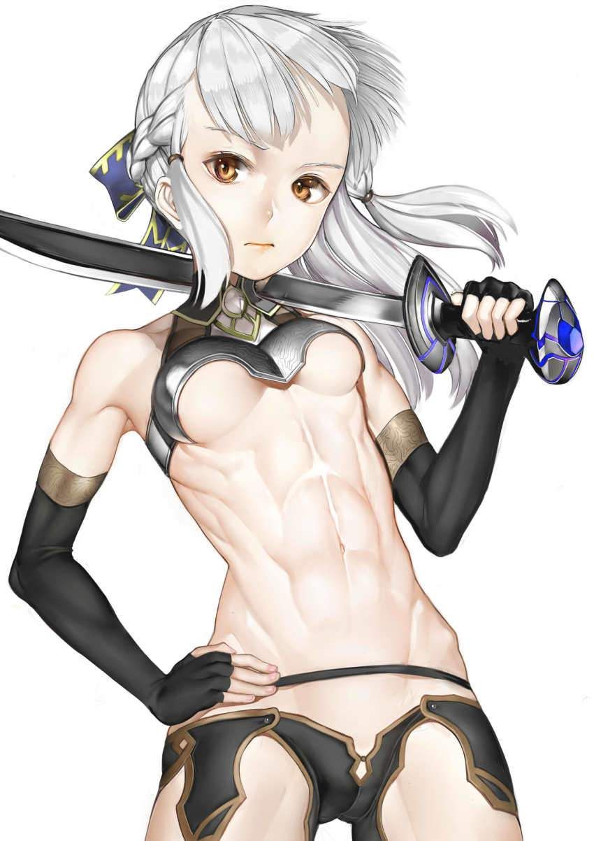 [Uneasiness of the match in defense] secondary erotic image of female swordsman who is dressed with a lot of exposure 5