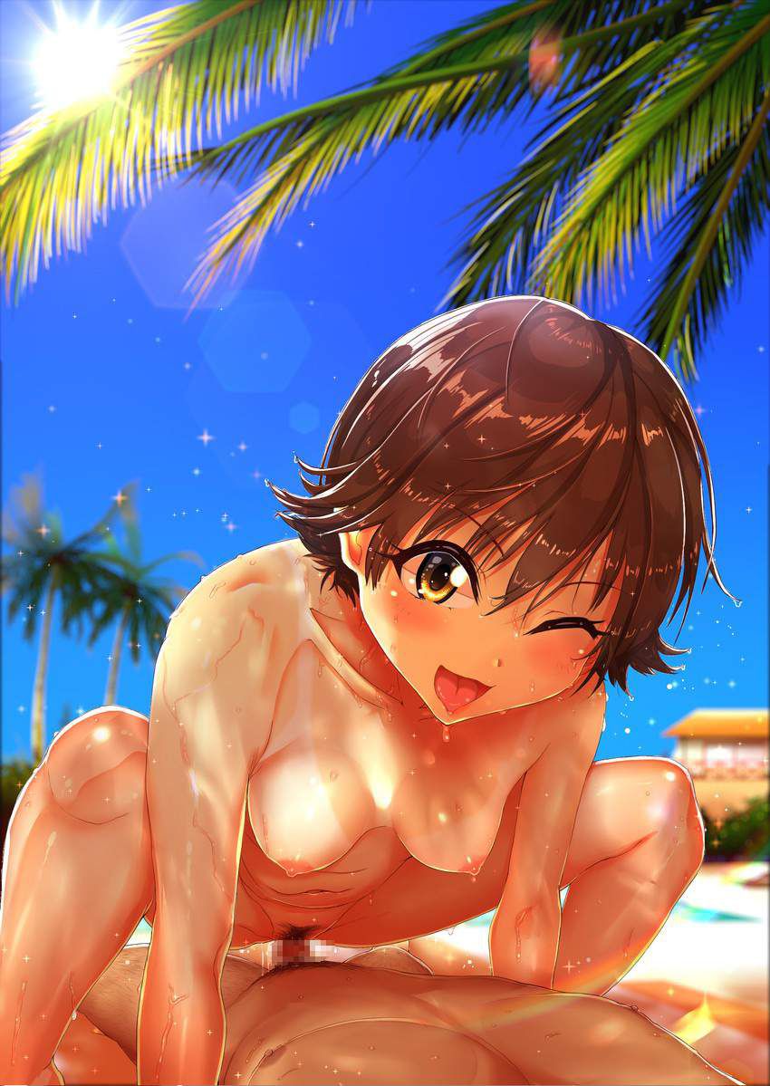 [Loco Girl] secondary erotic image having sex with a girl with tan marks in a swimsuit 1