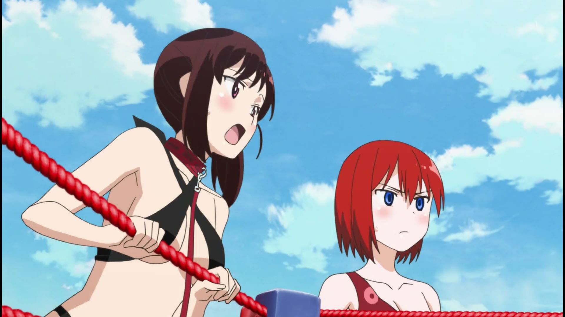 Anime [Shimarenuse] Seaton Gakuen] scene that girls become insanely erotic costumes in episode 12 15