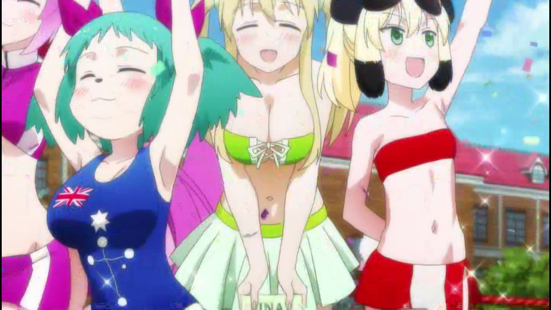 Anime [Shimarenuse] Seaton Gakuen] scene that girls become insanely erotic costumes in episode 12 18