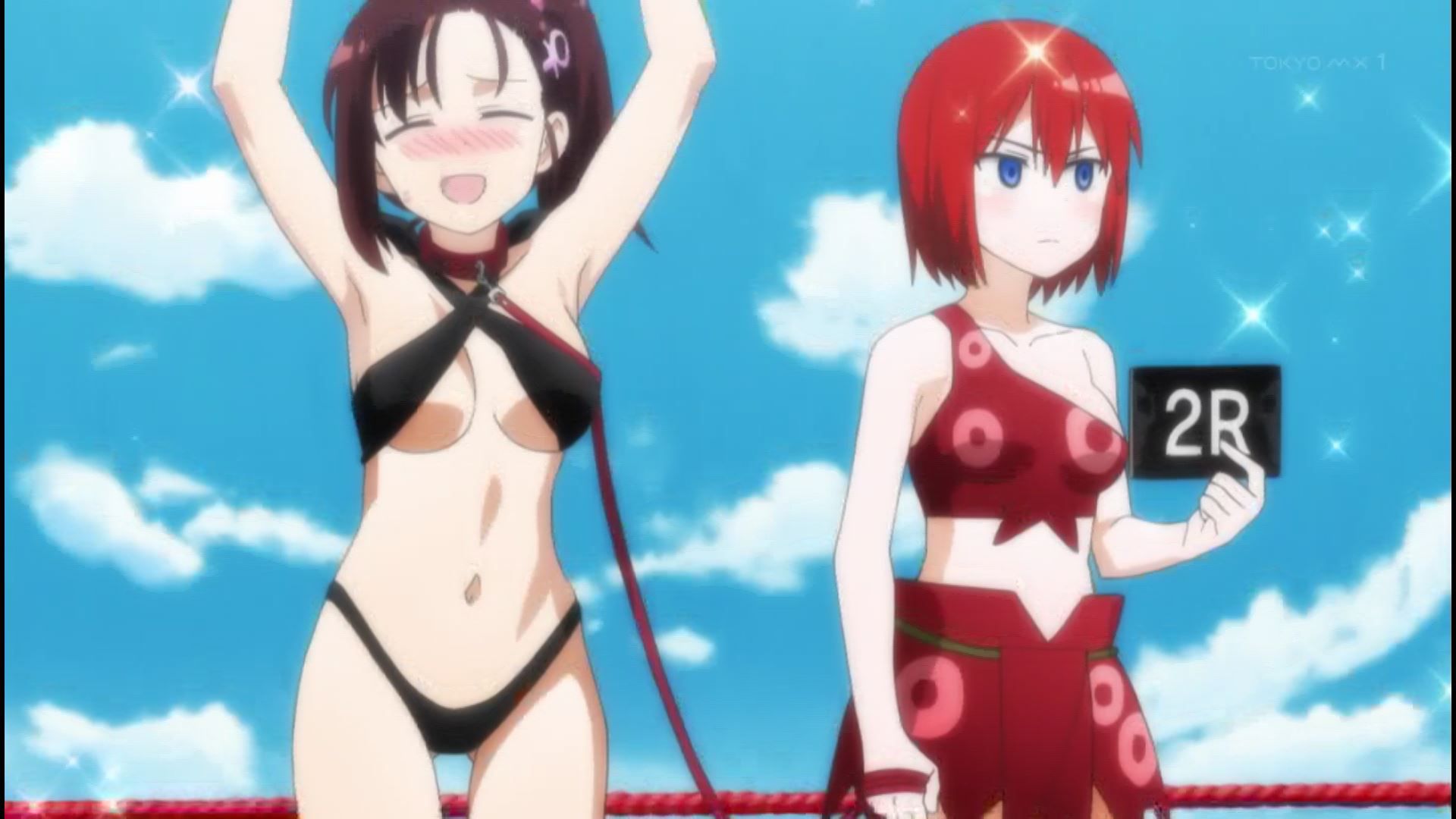 Anime [Shimarenuse] Seaton Gakuen] scene that girls become insanely erotic costumes in episode 12 6