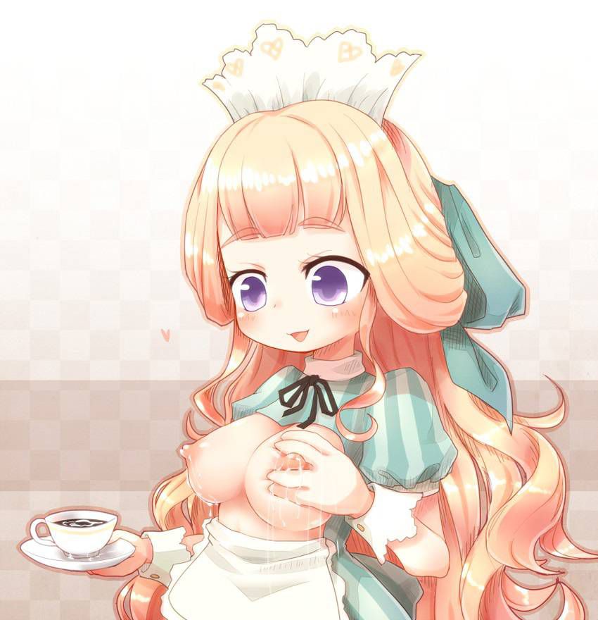 [Secondary] erotic image of the girl who is too luxurious coffee service from the morning pouring into the cup to squeeze breast milk 46