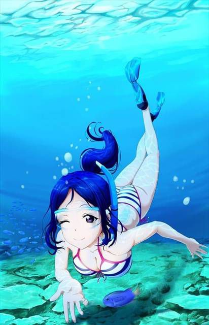 Anime: "Love Live! Sunshine!!" Matsuura Kanan-chan's Wet Erotic Secondary Image Summary 35