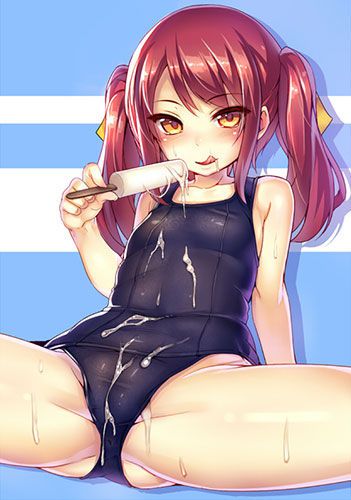 (School Swimsuit) Erotic Image of Squishy Water 10