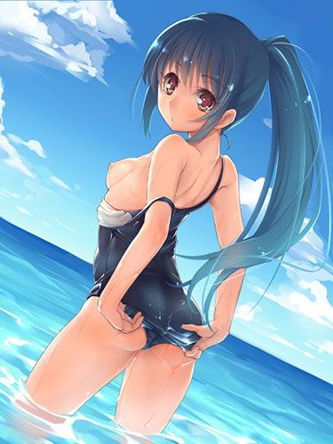 (School Swimsuit) Erotic Image of Squishy Water 49