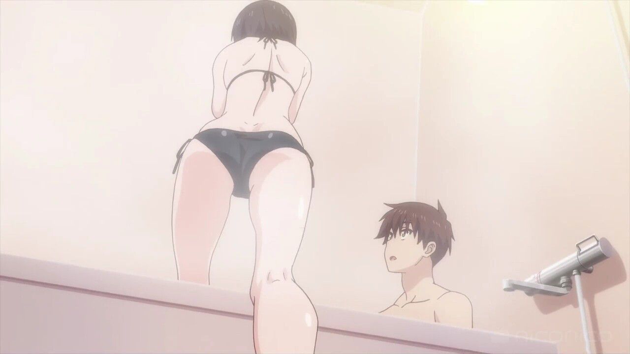 Anime [O-Bafuro-tei] erotic scene to take a bath with the younger sister in one episode and almost have sex! 10