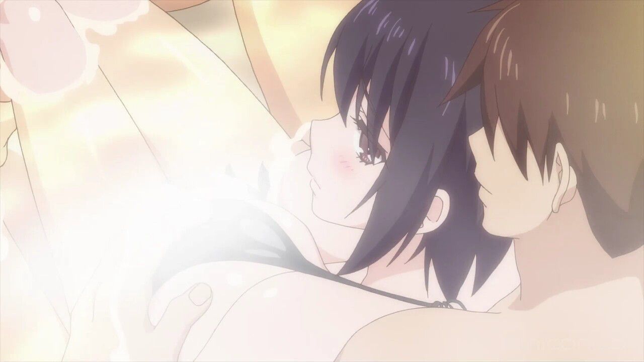Anime [O-Bafuro-tei] erotic scene to take a bath with the younger sister in one episode and almost have sex! 17