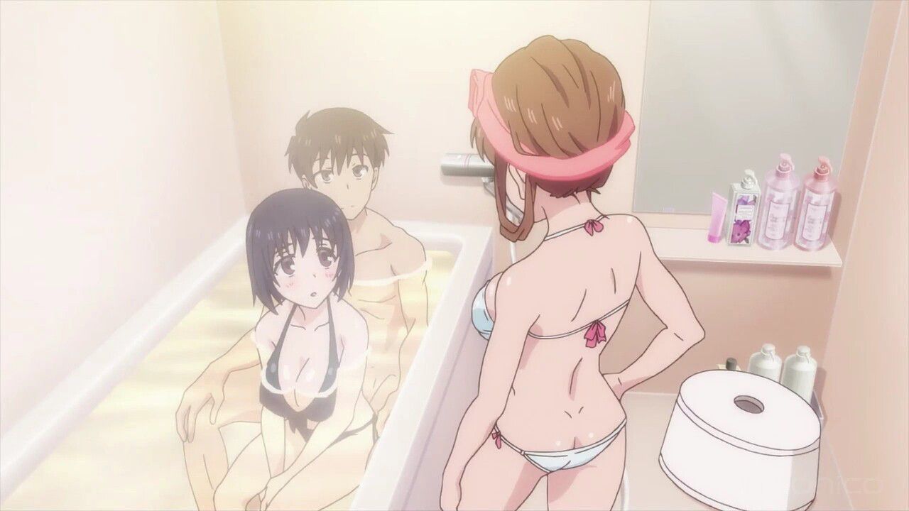 Anime [O-Bafuro-tei] erotic scene to take a bath with the younger sister in one episode and almost have sex! 24