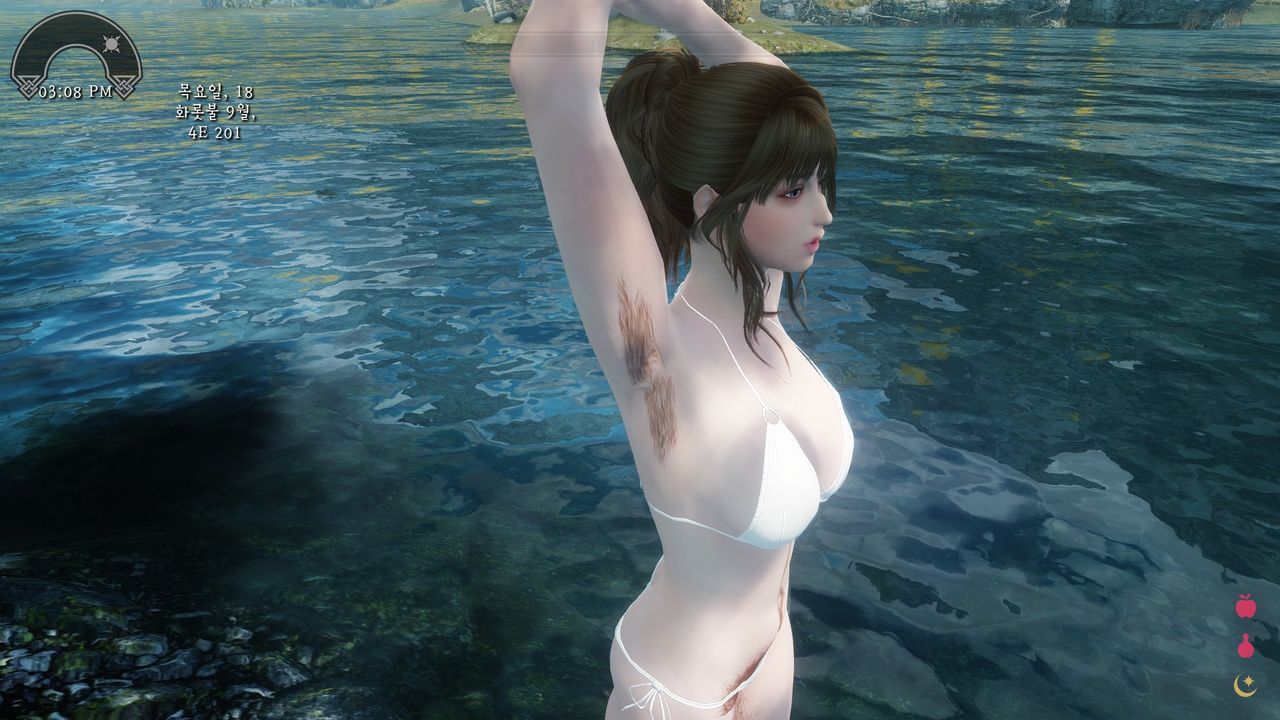 Extremely Hairy Girls in Skyrim (Ver 1.5) - Hairy Sexy Swimsuit 1 12
