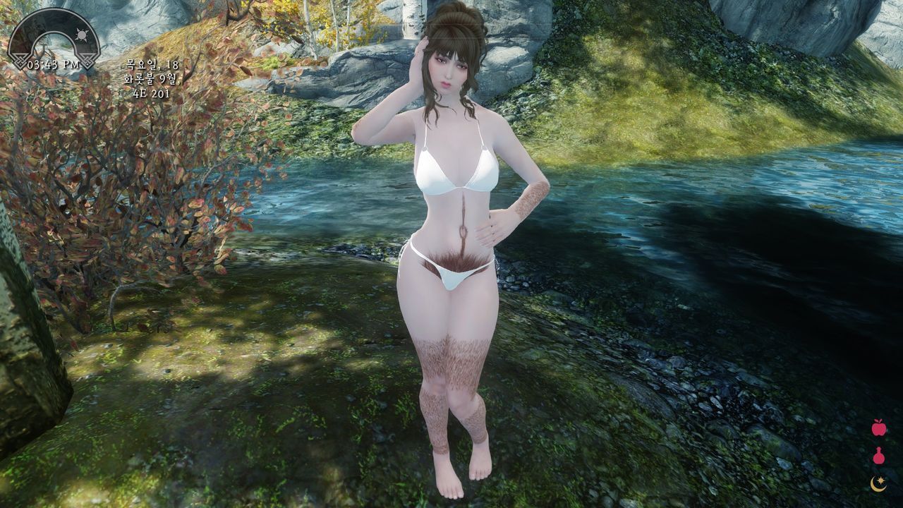 Extremely Hairy Girls in Skyrim (Ver 1.5) - Hairy Sexy Swimsuit 1 8