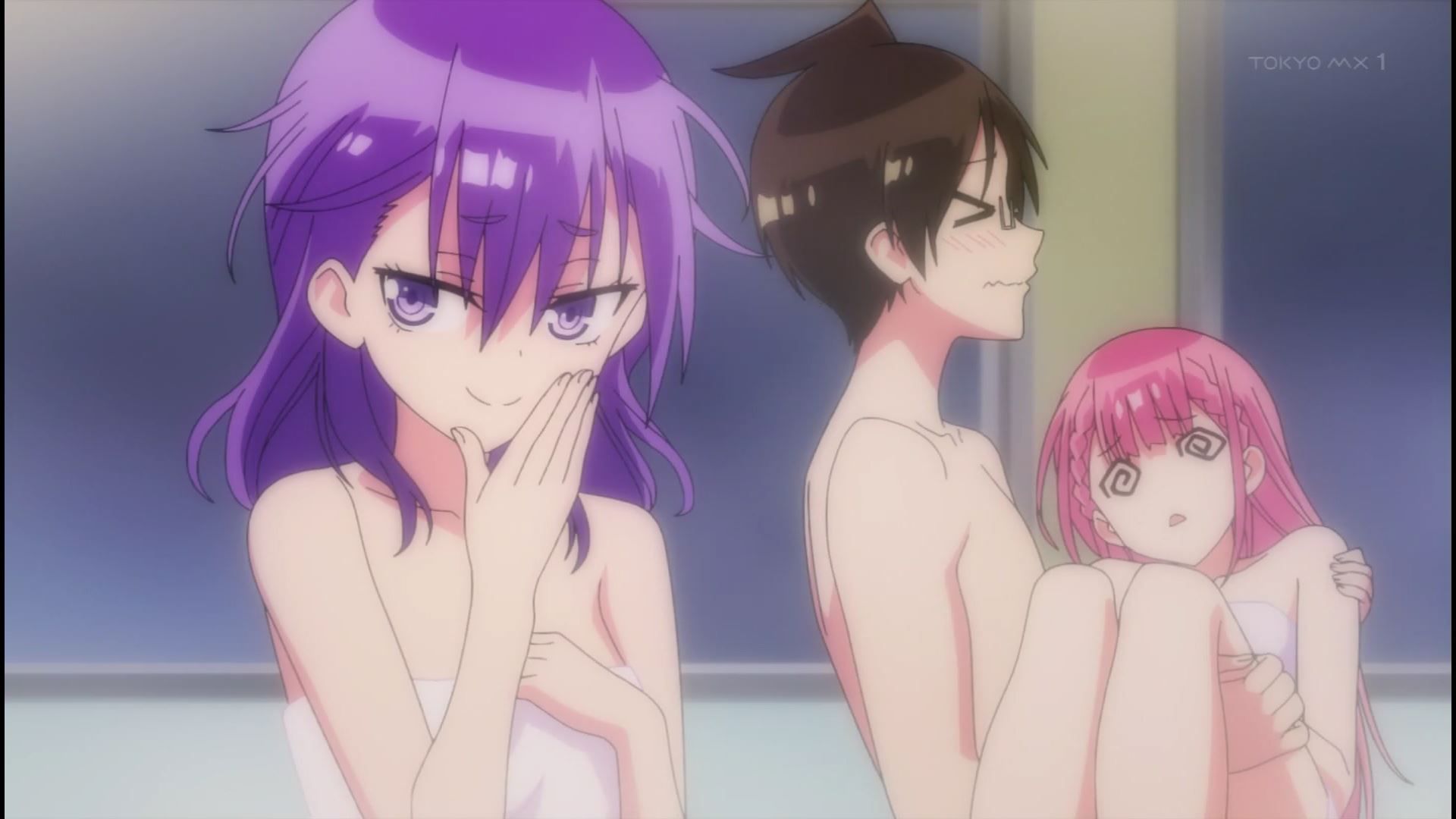 Anime [We Can Not Study] In 6 episodes of the second stage, the teacher's erotic public bath naked and cosplay scene! 24