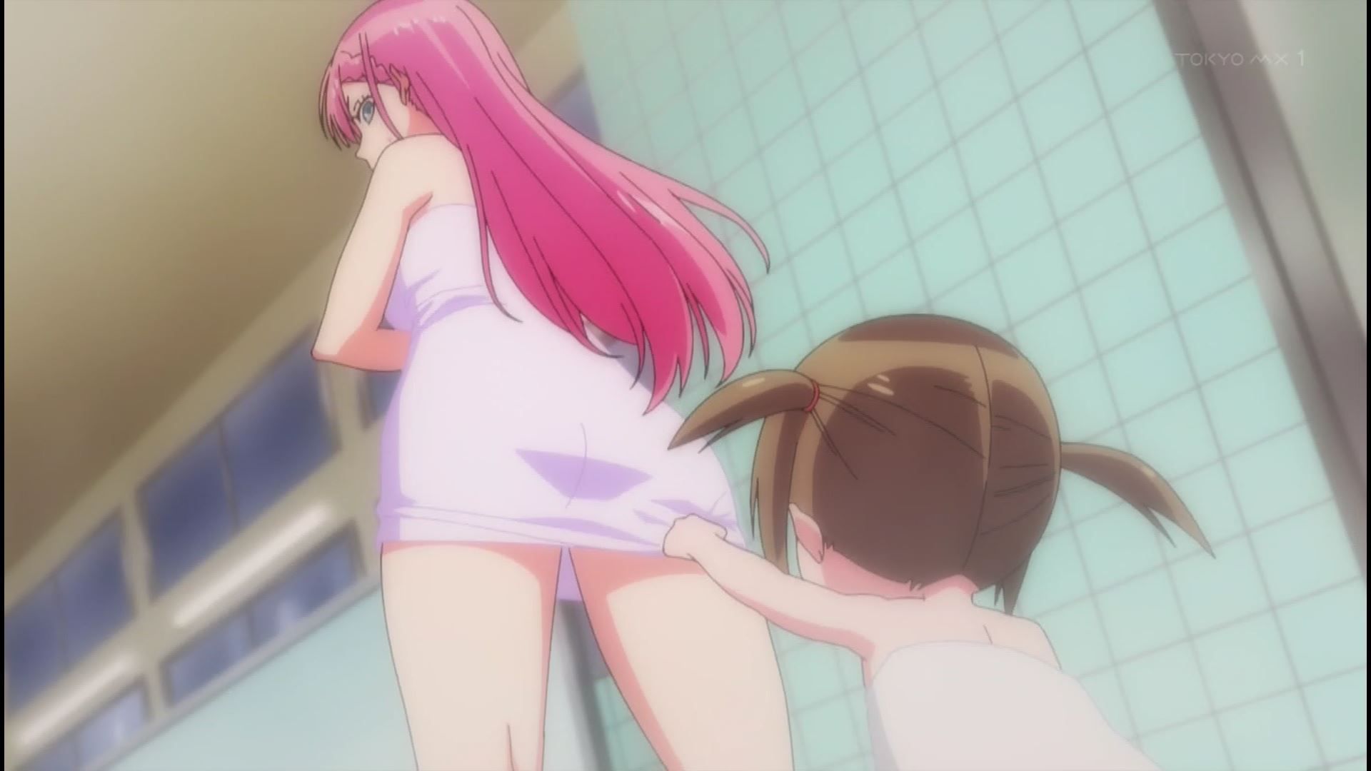 Anime [We Can Not Study] In 6 episodes of the second stage, the teacher's erotic public bath naked and cosplay scene! 27
