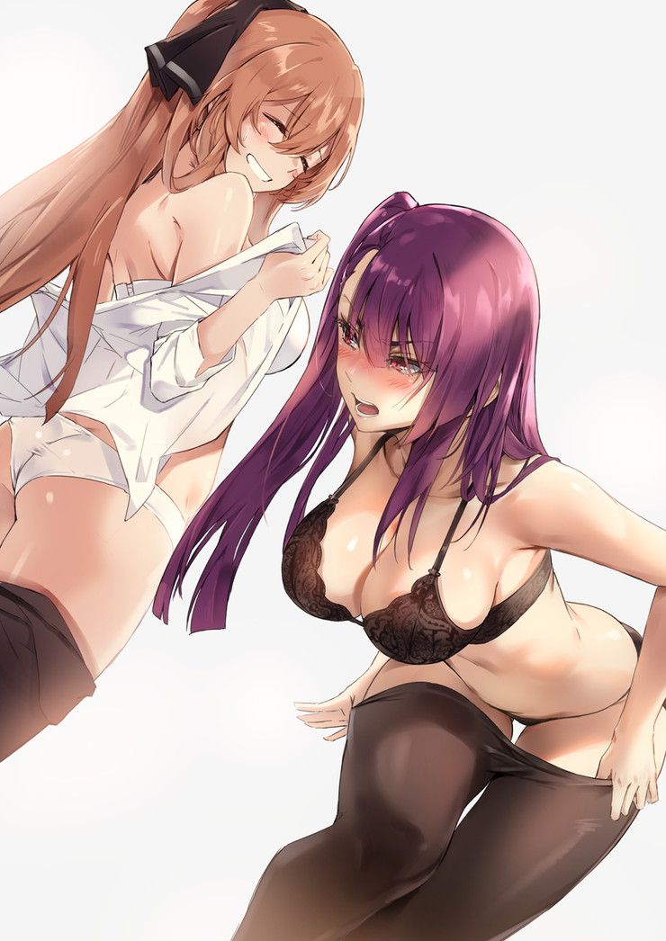 Purple hair anime, erotic image of game character 21
