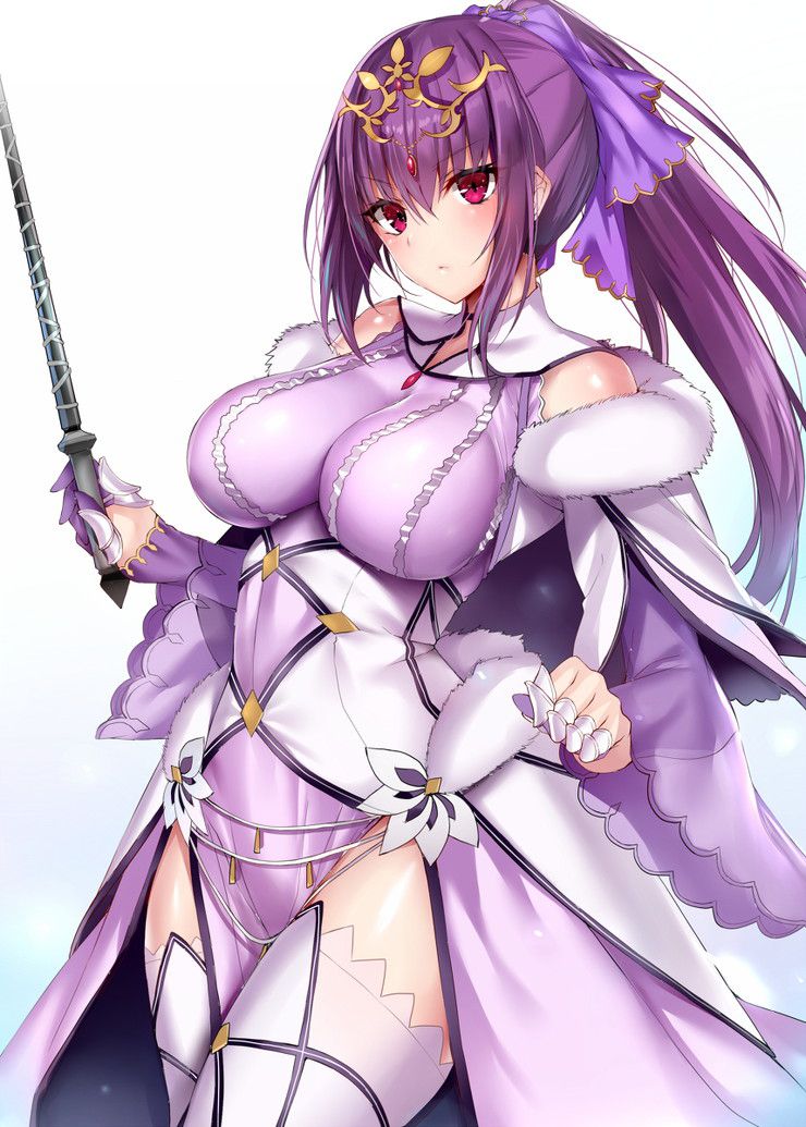 Purple hair anime, erotic image of game character 25