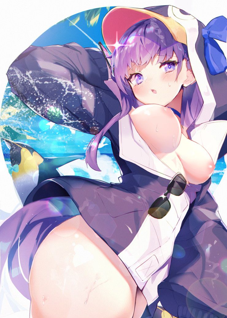 Purple hair anime, erotic image of game character 40