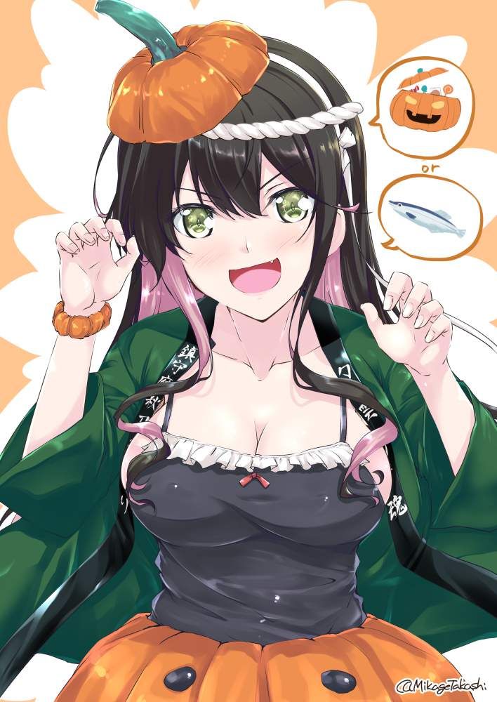 [Because it is Halloween] Jack-o-lantern and beautiful girl of the secondary erotic image [Ranta . 10