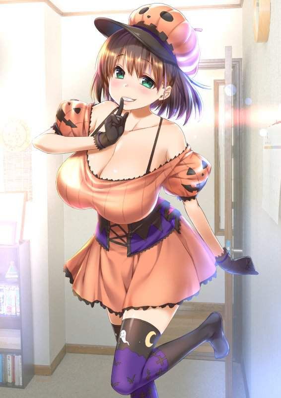 [Because it is Halloween] Jack-o-lantern and beautiful girl of the secondary erotic image [Ranta . 21